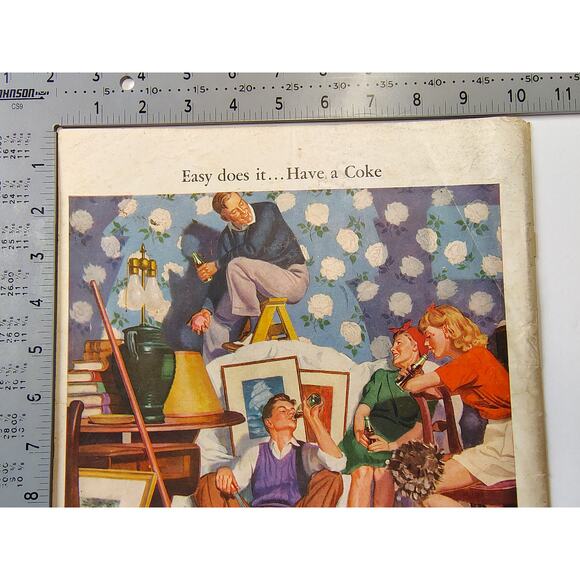 1946 Coke = Coca-Cola Vtg Print Ad Spring Cleaning Family Pause That Refreshes - Picture 4 of 7
